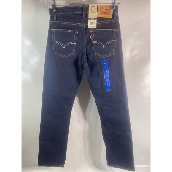 New Levi's 511 Red Tab Slim Blue Jeans Boys Size 12 Regular 26x26 NEW - Picture 1 of 6